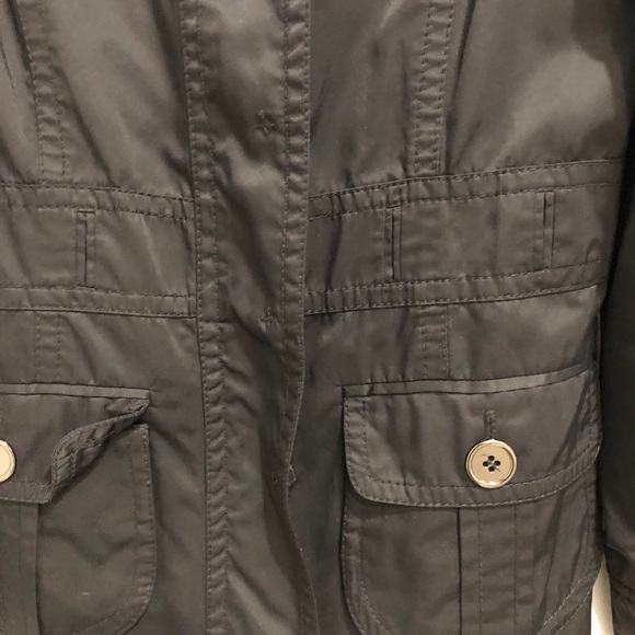 ANN TAYLOR Women’s Black Coat  Zipper/ Buttons  Closure Size XS - Picture 3 of 10